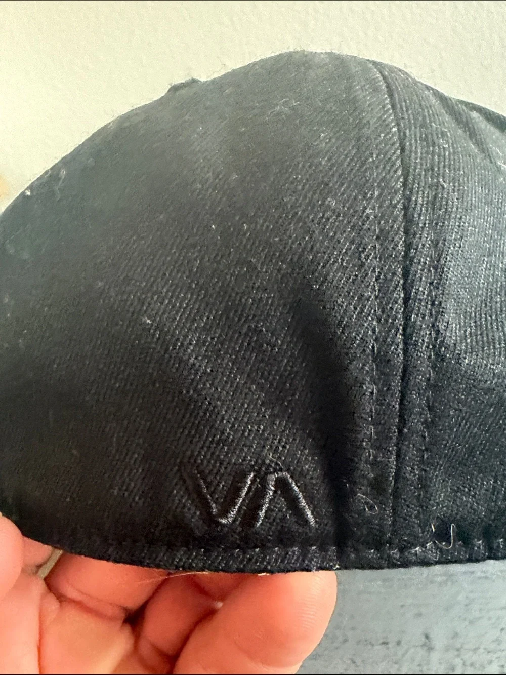 RVCA Black Crown 210 Fitted with Camo Brim